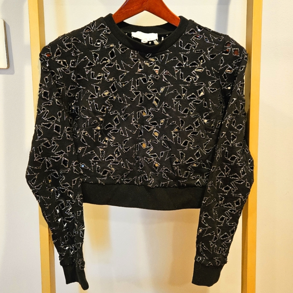 Fleur du Mal Super Star Crop Top, Size XS